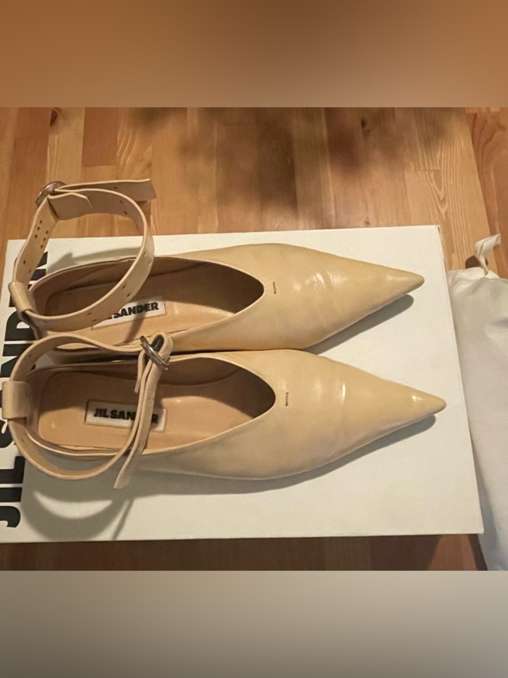 Jil Sander Tripon Pointed Toe Flats - Picture 5 of 12